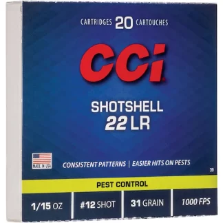 CCI Shotshell 22LR Ammo 31 Grain Lead Shot Direct - Handguns | Freedom Finger Triggers