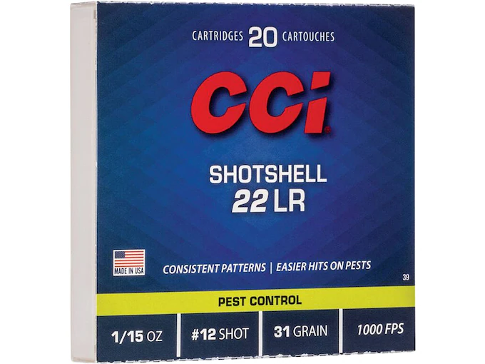 Authentic CCI Shotshell 22LR Ammo 31 Grain Lead Shot Authentic CCI Shotshell 22LR Ammo 31 Grain Lead Shot - Handguns - Freedom Finger Triggers