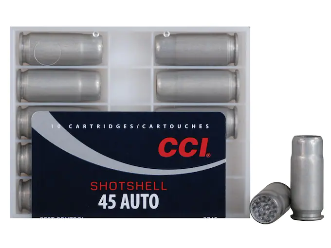 Authentic CCI Shotshell 45 ACP Ammo 120 Grain Lead Shot 200 rounds Authentic CCI Shotshell 45 ACP Ammo 120 Grain Lead Shot 200 rounds - Handguns - Freedom Finger Triggers