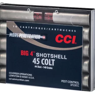 Real CCI Big 4 Shotshell 45 Colt (Long Colt) Ammo 140 Grain Lead Shot 200 rounds - Handguns | Freedom Finger Triggers