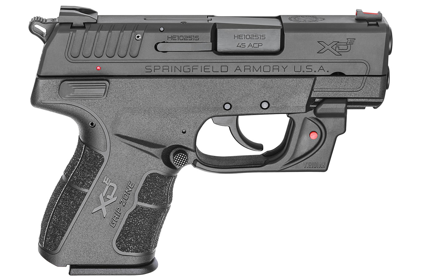 Springfield XD-E 45 ACP DA/SA Concealed Carry Pistol with Viridian Red Laser Springfield XD-E 45 ACP DA/SA Concealed Carry Pistol with Viridian Red Laser - Pistols - Freedom Finger Triggers