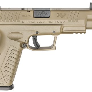 Springfield XDM OSP 9mm 4.5 Full-Size Optics-Ready Desert FDE Pistol with Threaded Barrel - Pistols | Freedom Finger Triggers