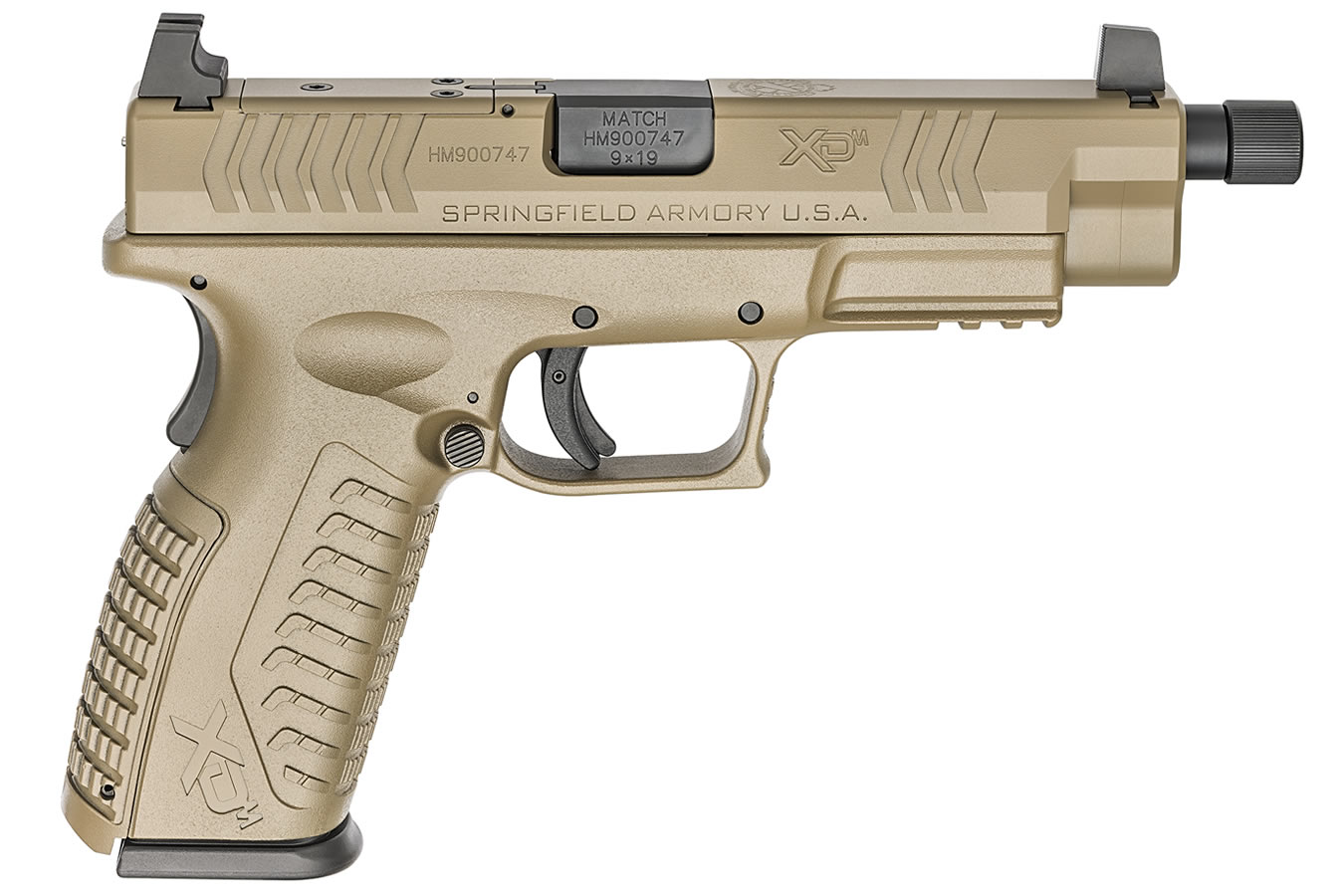 Springfield XDM OSP 9mm 4.5 Full-Size Optics-Ready Desert FDE Pistol with Threaded Barrel Springfield XDM OSP 9mm 4.5 Full-Size Optics-Ready Desert FDE Pistol with Threaded Barrel - Pistols - Freedom Finger Triggers