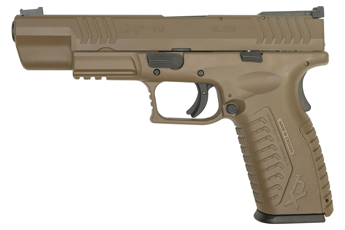 Springfield XDM 10mm 5.25 Full-Size Flat Dark Earth Pistol Springfield XDM 10mm 5.25 Full-Size Flat Dark Earth Pistol - Pistols - Freedom Finger Triggers
