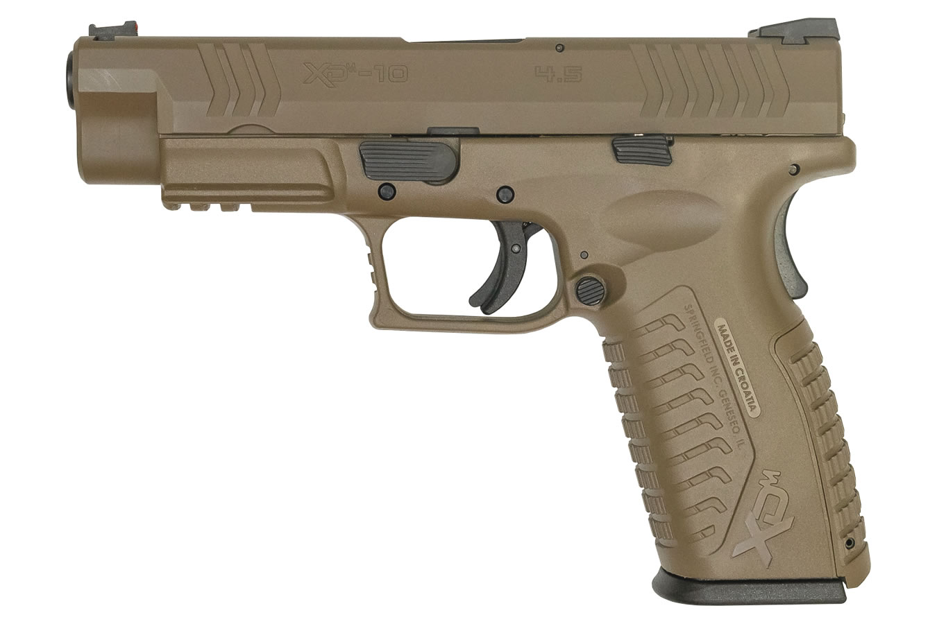 Springfield XDM 10mm 4.5 Full-Size Flat Dark Earth Pistol Springfield XDM 10mm 4.5 Full-Size Flat Dark Earth Pistol - Pistols - Freedom Finger Triggers
