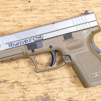 Springfield XD-45 45 ACP Compact Police Trade-in Pistol with FDE Frame and Silver Slide (No - Pistols | Freedom Finger Triggers