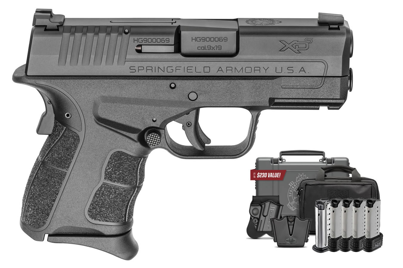 Springfield XDS Mod.2 9mm Instant Gear Up Package with Front Night Sight, 5 Mags, Range Bag, Holster and Mag Pouch Springfield XDS Mod.2 9mm Instant Gear Up Package with Front Night Sight, 5 Mags, Range Bag, Holster and Mag Pouch - Firearms - Freedom Finger Triggers